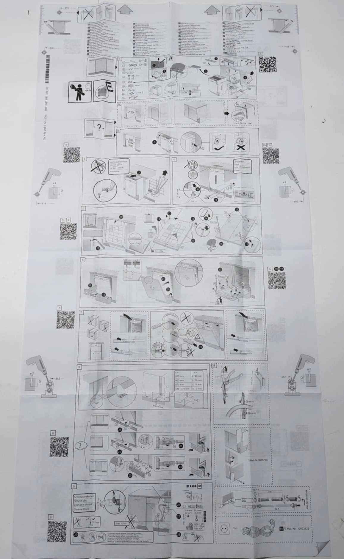 Mosogatógép előlap beépítési sablon (45 cm-es teljesen beépíthető géphez) - Image 3